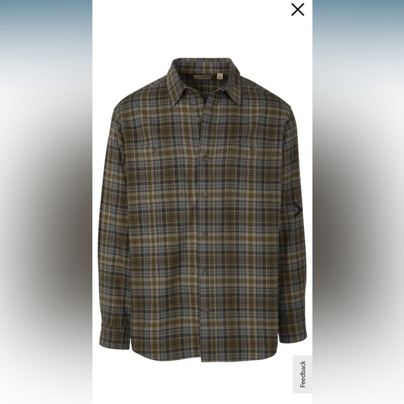 RedHead Ozark Mountain Flannel Button-Down Shirt Mens Granite 3XL New - Picture 1 of 11